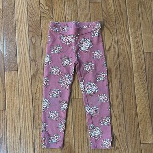 Floral Pink Kids Leggings